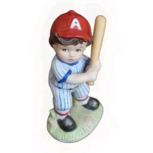 Vintage HOMCO Little Boy Baseball Batter Figurine Taiwan #1468 - Picture 1 of 6