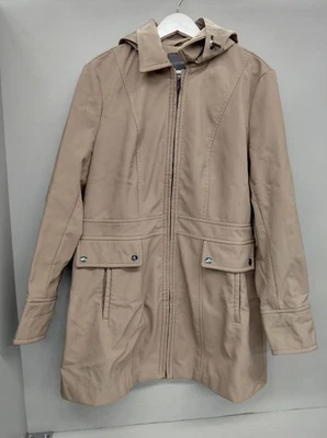 Chaqueta con capucha para mujer Covington beige talla L cremallera completa Foto 1 de 4
