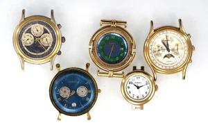 Fossil Watch Men Women Gold Silver Stainless St WR Quartz NON-WORKING-26 - Picture 1 of 5