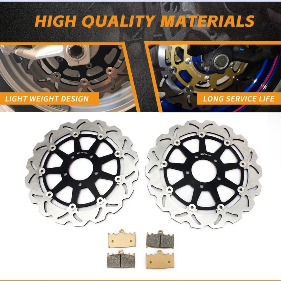 Pastillas de rotores de freno delanteras GSXR 600 GSXR 750 2000-2003 para Suzuki TL1000S 97-01 Foto 1 de 4