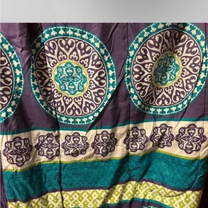 Purple and Teal Patterned Comforter - Picture 1 of 2