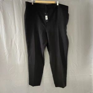 BNWT Evans Black Smart Trousers Womens UK 26-28 Pull On Pockets Stretch Work - Picture 1 of 15