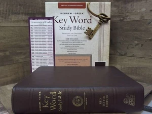 The Hebrew-Greek Key Word Study Bible: ESV Edition, Brown Genuine Goat Leather   - Bild 1 von 3
