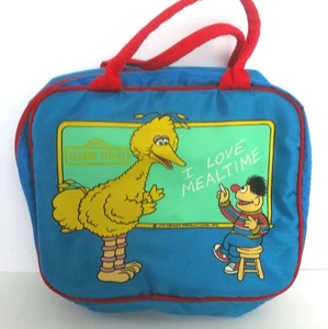 LONCHERA VINTAGE ALADDIN SESAME STREET I LOVE MEALTIME LADOS SUAVES SIN TERMO - Imagen 1 de 7