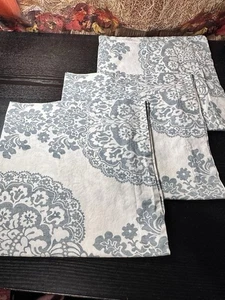 Pottery Barn Lucianna Medallion Percale Set Of 3 Shams 26x26 Euro - Picture 1 of 6