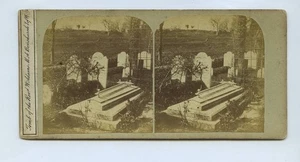 Tomb Of Rev. W. Adams Bonchurch Isle Of Wight c1860s Stereoview - Picture 1 of 2