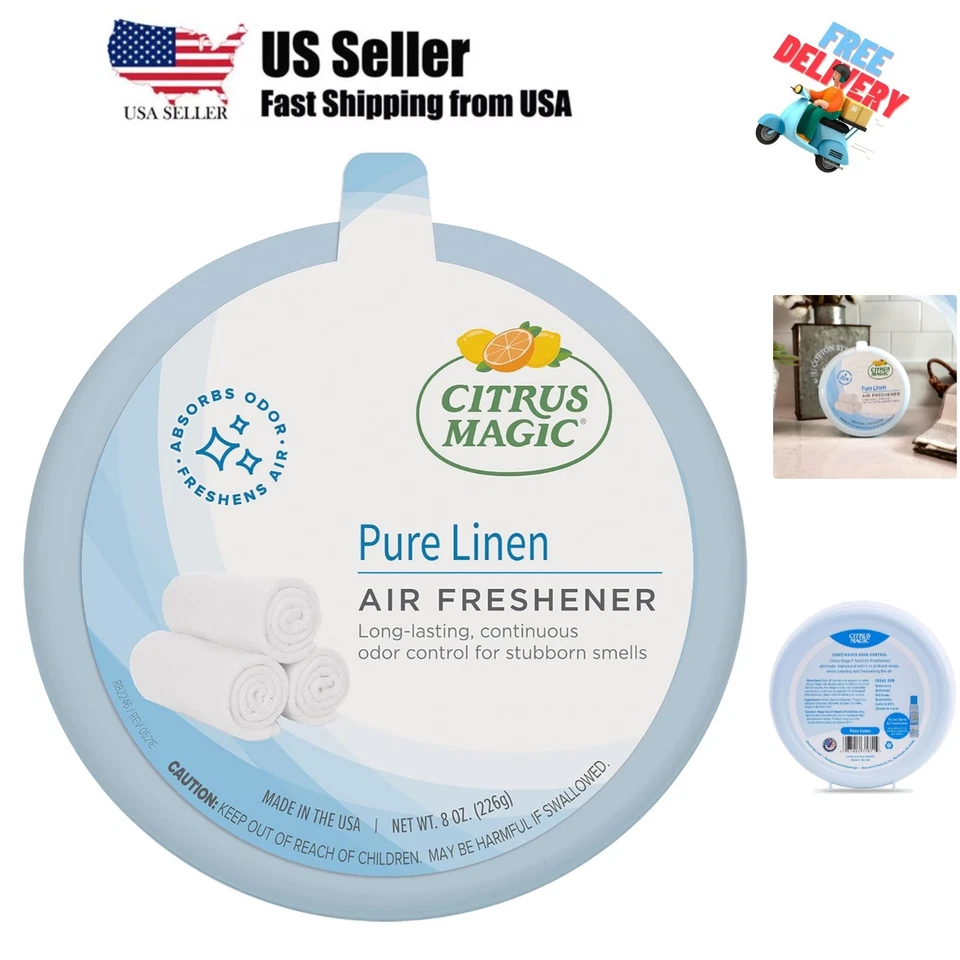 Ambientador sólido absorbente de olores, lino puro, 8 onzas, paquete de 1 Foto 1 de 4