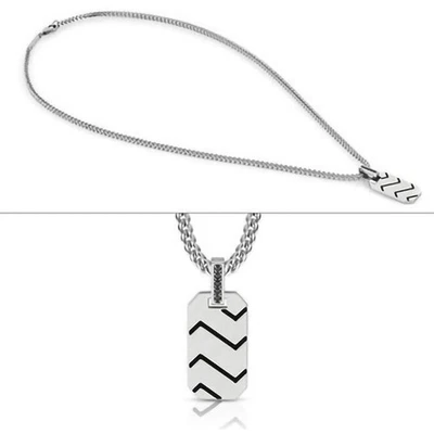 Nomination Collana Metropolitan In Acciaio Con Smalto Rettangolo - Immagine 1 di 4