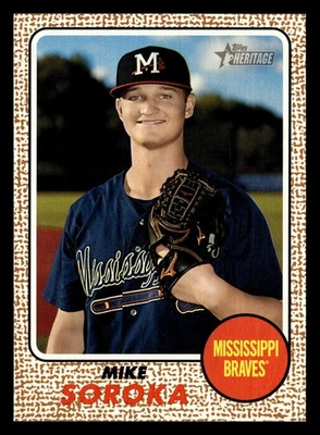 Mike Soroka 2017 Topps Heritage Minor League #51 Mississippi Braves ROOKIE RC - Image 1 of 2