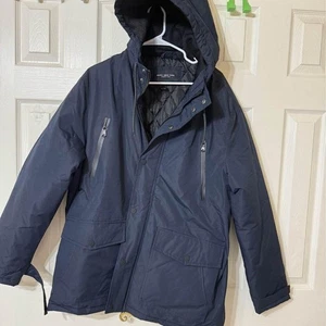 New Marc New York Men's  Hooded Lined Parka Coat w lots pockets- L - Picture 1 of 5
