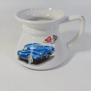 Tazza caffè Chevrolet Corvette Stingray blu base larga base larga auto  - Foto 1 di 4
