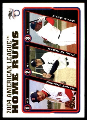 Manny Ramirez / Paul Konerko / David Ortiz) LL 2005 Topps #339 MLB READ - Image 1 of 2