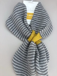 🌟Seasalt Women’s Bow Neck Tie with Cashmere, Lydia Narrows Stormcloud, New🌟 - Picture 1 of 5