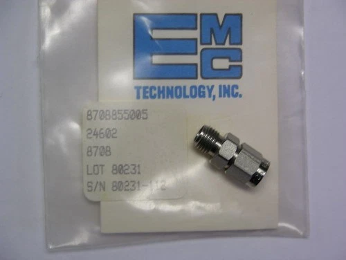 EMC / Smiths 8708855005 / 5985-01-009-6436 Coaxial SMA 5db Fixed Attenuator - Image 1 of 1