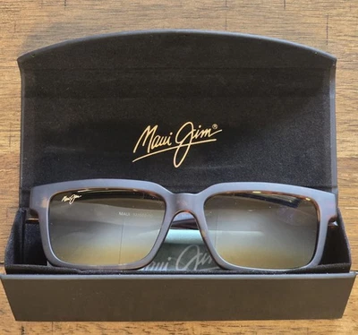 Gafas de sol para hombre Maui Jim Hiapo MJ655-10 Havana polarizadas doradas con lentes espejadas 56 mm Foto 1 de 4