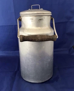 Vintage ALUFIX Three Litre Aluminium Milk Churn with Lid and Handle FREE POSTAGE - Picture 1 of 10