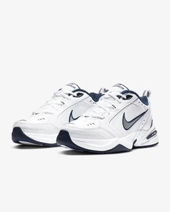 Nike Air Monarch IV 415445-102 Men’s 9.5 White Leather Athletic Training Shoes - Picture 1 of 18