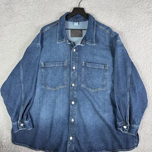 Chaqueta vaquera de mezclilla H&M para hombre 3XL y denim con botones metálicos - Imagen 1 de 7