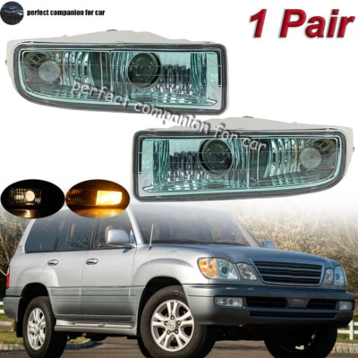 1 Pair Front Bumper Fog Light Driving Lamp With Blub For Lexus LX470 1998-2007 - Image 1 of 4