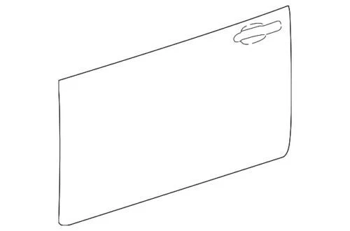 Panel exterior izquierdo puerta coche urbano original Ford Lincoln 2003-2011 4W1Z-5420201-AA Foto 1 de 2
