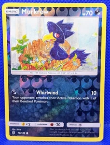 MURKROW 2017 Pokemon Sun & Moon Guardians Rising 78/145  REVERSE FOIL - Picture 1 of 4