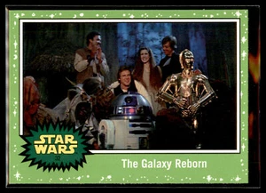 2019 Topps Star Wars Journey to Rise Skywalker GREEN #32 The Galaxy Reborn - Picture 1 of 2