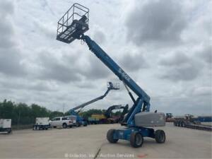 2014 Genie S-60X 60' 4WD Diesel Telescopic Boom Lift Man Aerial Platform bidadoo