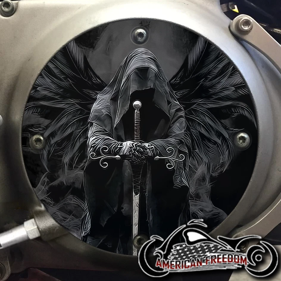 Cubierta de embrague Harley Davidson Sportster 883 1200 Derby 1994-2003 - Dark Angel Foto 1 de 1