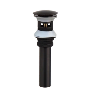 US Matte Black Bathroom Basin Sink Waste Pop up Drain Assembly With Overflow - Picture 1 of 8