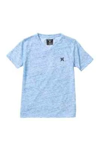 Hurley Surf Brand Big Boy's Short Sleeve Blue Cloud Slub Staple Tee T-Shirt - Picture 1 of 1