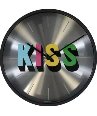 Newgate Clock Limited Edition Kiss Silver Wall Clock 53cm - Image 1 of 4