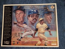 1994 UPPER DECK HEROES OF BASEBALL ALL-STAR GAME JULY 11 COMMEMORATIVE SHEETS 