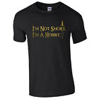 T-Shirt I'm Not Short, I'm A Hobbit - lustige Männer & Kinder LOTR inspirierter Fan neu Top