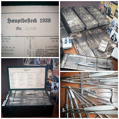 Wwii 1939 German Large Medical Surgical Set Aesculap Instrument Field Gear Usa • 2,037.48$