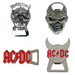 METAL FLASCHENÖFFNER - Motörhead - Iron Maiden - AC/DC - Magnet Bier Kühlschrank - Bild 1 von 5