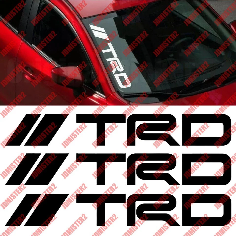 TRD WINDSHIELD CAR STICKER vinyl Corolla Camry Supra Tacoma Tundra Mr2