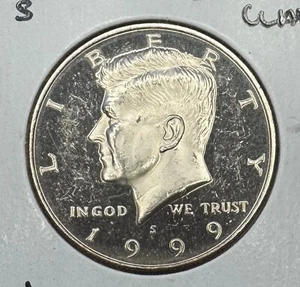 1999 San Francisco Mint Kennedy Half Dollar CLAD PROOF 50¢ Uncirculated CRH414 - Picture 1 of 4