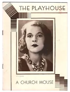 EINE KIRCHENMAUS DAS SPIELHAUS THEATER RUTH GORDON 1932 - Bild 1 von 1