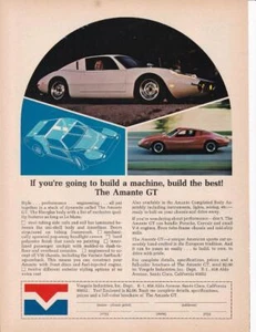 MUY RARO 1970 Voegele Amante GT Kit Car Impreso-Anuncio - Imagen 1 de 1