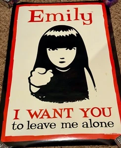 Vintage Emily the Strange I Want You To Leave Me Alone 35×24" - Picture 1 of 1