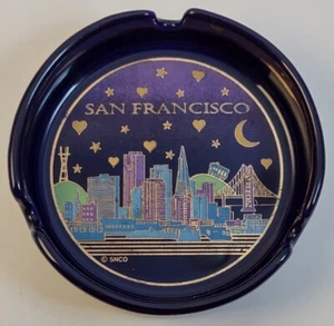 Posacenere in ceramica San Francisco Night Skyline - Foto 1 di 2