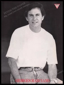 Adivina Georges Marciano modelando década de 1980 anuncio impreso 1987 - Imagen 1 de 1