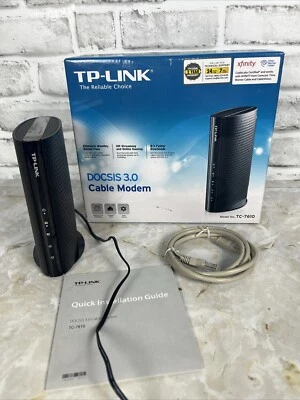 TP-Link TC-7610 DOCSIS 3.0 High Speed Cable Modem Max 343 Mbps Xfinity Comcast - Image 1 of 4