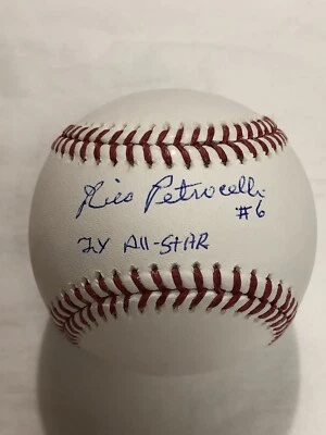 Rico Petrocelli 亲笔签名 2X 全明星 OMLB 球 TriStar 全息 波士顿 红色 SOX — 第 1/3 张图片