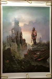 Póster Original Vintage A New Dawn Años 1970 Heashop Pinup J. Pitre Paisaje Urbano - Imagen 1 de 8