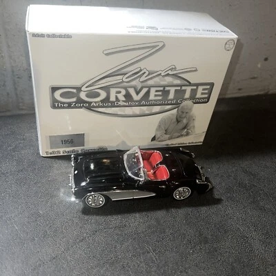 Zora Arkus Duntov Collection 1956 Corvette Diecast Car 1:32 Scale Black - Image 1 of 4