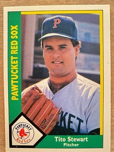 1990 CMC #1 Tito Stewart Pawtucket Red Sox