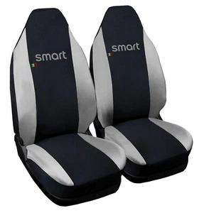 COPRISEDILI COMPATIBILI CON SMART 1a SERIE W450 NERO/GRIGIO CHIARO - COPPIA - Foto 1 di 6