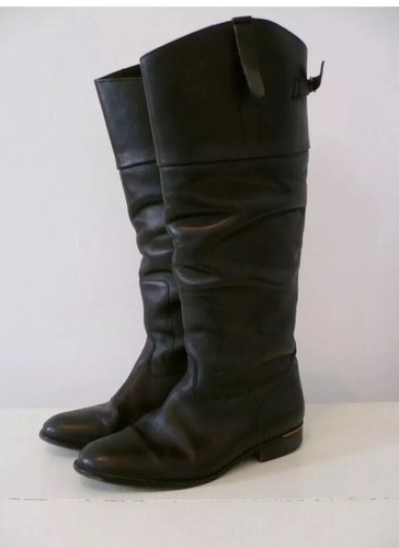 GOLDEN GOOSE GOL GOOSE *Edizione limitata * Stivali di design in pelle nera taglia EU 40 US 10 $1298