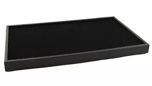 Large Black 1 Inch Deep Plastic Display Tray With 144 Ring Pad - BD1-1P/92-144 - Picture 1 of 1